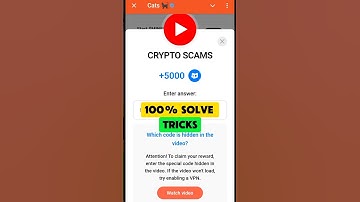 CRYPTO SCAMS Video Code | Cats Youtube Code Today | Cats New Video Code