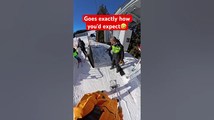 T Bar Fail 😅Snowboarders First Time