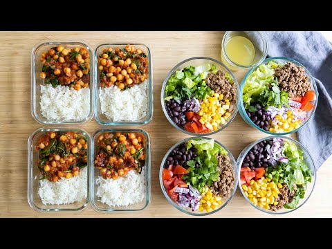 Two Different Spicy Meal Prep Bowls 