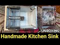 Happy homes modular kitchen sink 24x18x10   unboxing  best handmade kitchen sink for home