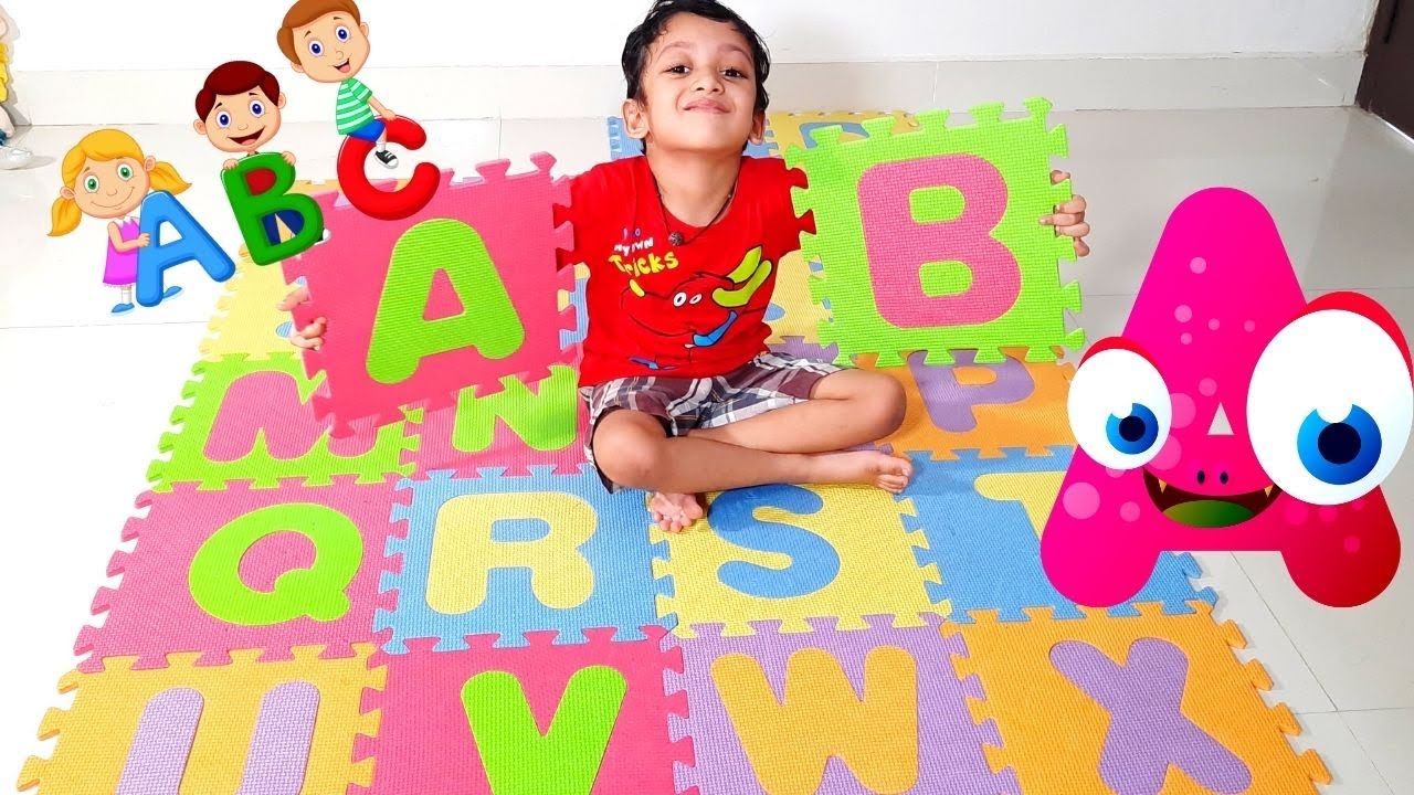 ABC Song | Cucudus and Kukus pretend play learning alphabets with ABC mat | Phonics for kids