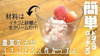 農業女子がいちごアイス作るってよ〜息子っち参戦〜