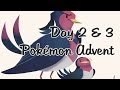 Poké-Advent Days 2 &amp; 3 - Fighting and Flying types .:*・°☆