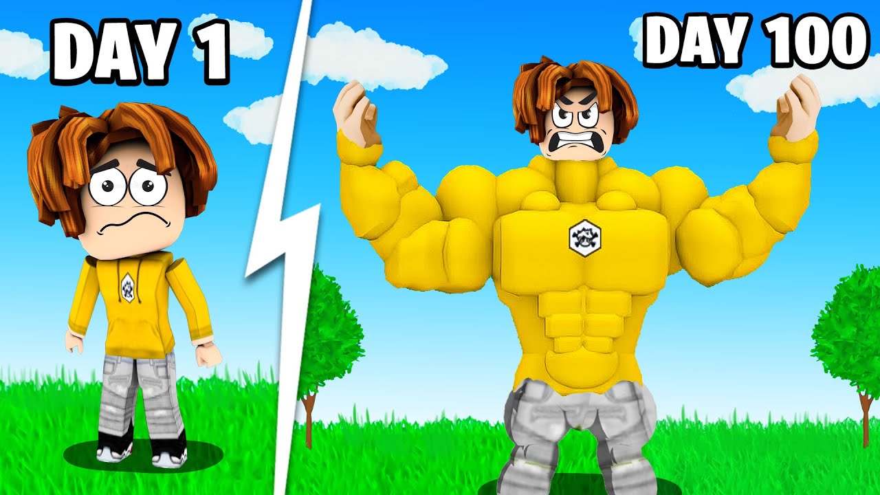 I SPENT 100 DAYS In TRAINING SIMULATOR! (Roblox)