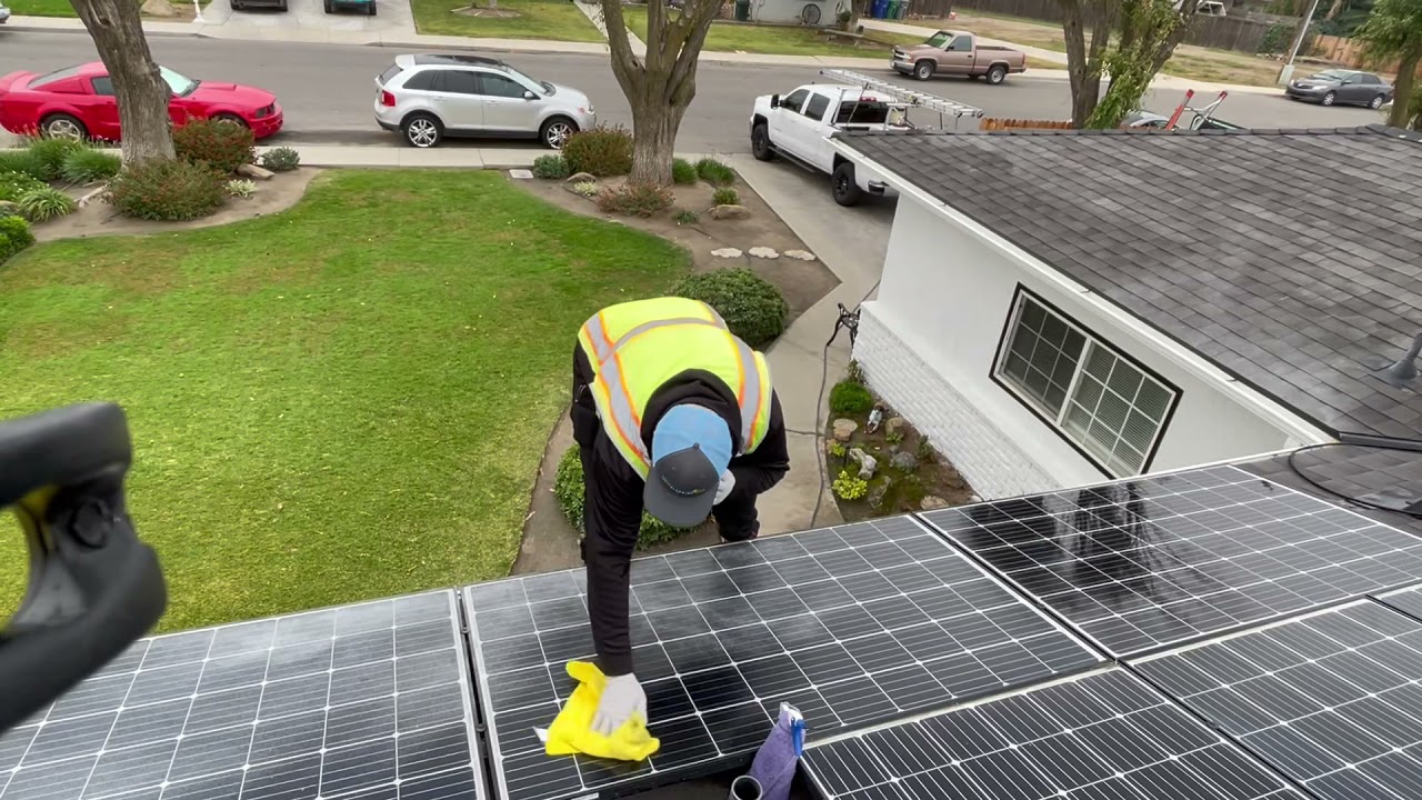 Over Spray Paint Removal (Solar Panel)