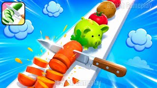 Perfect Slice Gameplay - Super Addictive Cutting Game Android, iOS Gameplay 