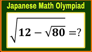 Japanese Math Olympiad Problem | Can You Solve This? 