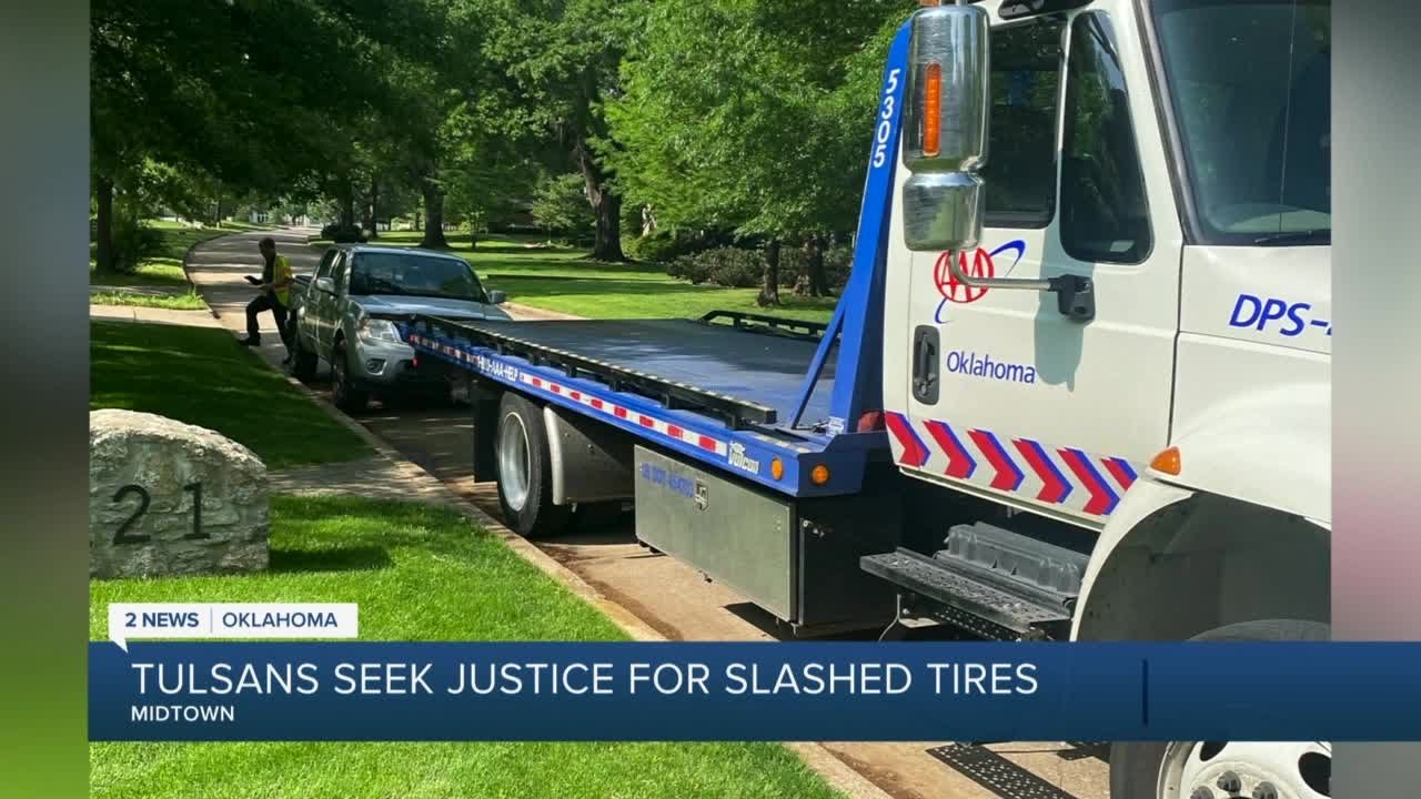 Several tires slashed in midtown Tulsa neighborhood YouTube