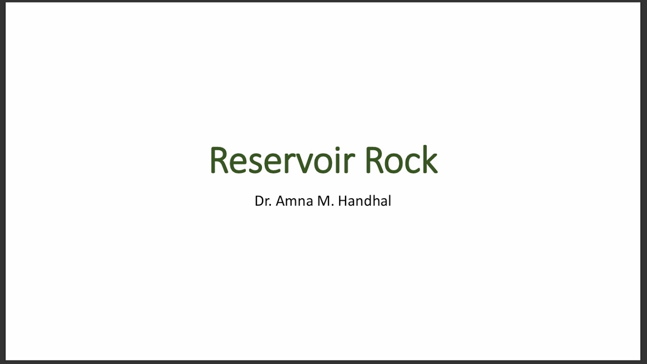 مكامن عملي مقرر 308 Geo الجزء الأول