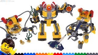 Extra lime Light LEGO Creator 3-in-1 Underwater Robot review 🤖 31090 - YouTube