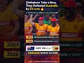 Zimbabwe Shock Australia by 23 Runs 😱🔥 #zimbabwe #t20worldcup #cricket