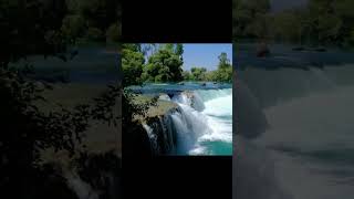 Relaxing Music with waterfall Sleep music#shorts video#Nature sound#meditation //sleep music