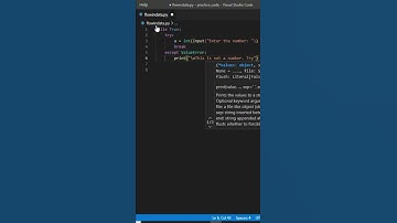 Python program to input a number, if it is not a number generate an error message #shorts