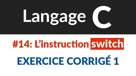 #14- Switch statement: Corrected exercise 1 | C language