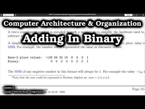 Adding In Binary - YouTube