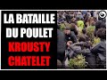CHATELET - UNE EMEUTE DE 3000 PERSONNES POUR DU POULET GRATUIT - ERSILA FAIT UN RP MIGRANT