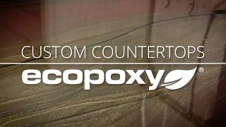 Custom Epoxy Countertops: Warm Earthtones