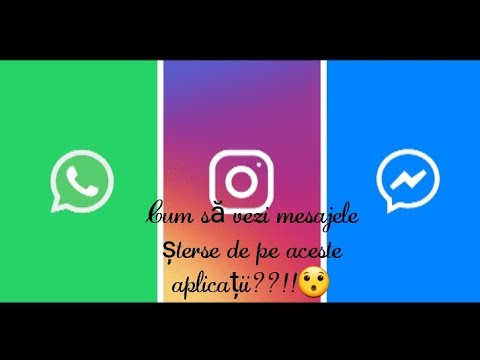 Cum să vezi mesajele șterse de pe WhatsApp,Messenger sau Instagram!??!?!?!?!😯👍❤💞