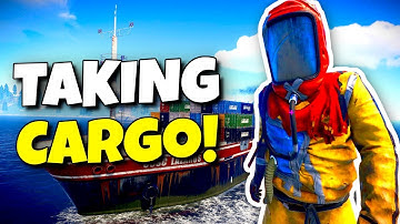 TAKING THE CARGO SHIP 3 HOURS AFTER WIPE! - Rust Survival #01