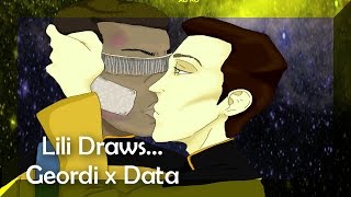 |SpeedPaint| Geordi La Forge x Data Soong |SpeedPaint| Geordi La Forge x Data Soong