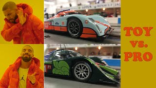 Toy Brands vs. Professional Slot Racing Cars