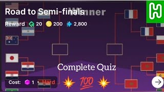 Road to Semi-finals Quiz Answers | Football Career Quiz | Race to The Top Option | FRA-ARG-MAC-CRO screenshot 5