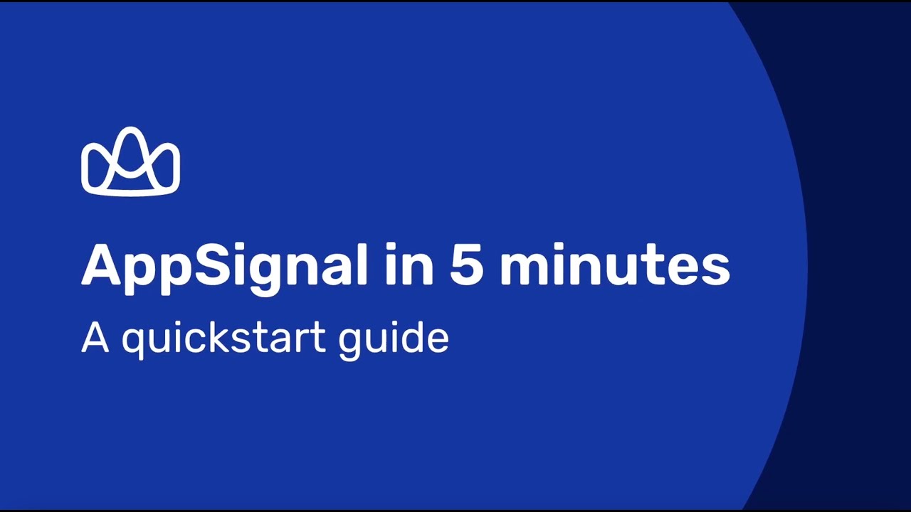 AppSignal in 5 minutes: A quickstart guide - YouTube