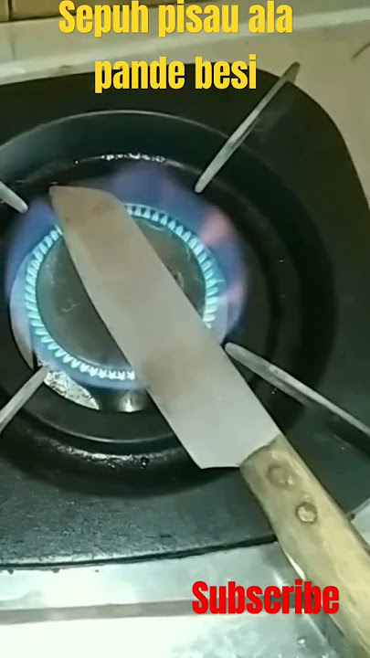 cara sepuh pisau ala pande besi
