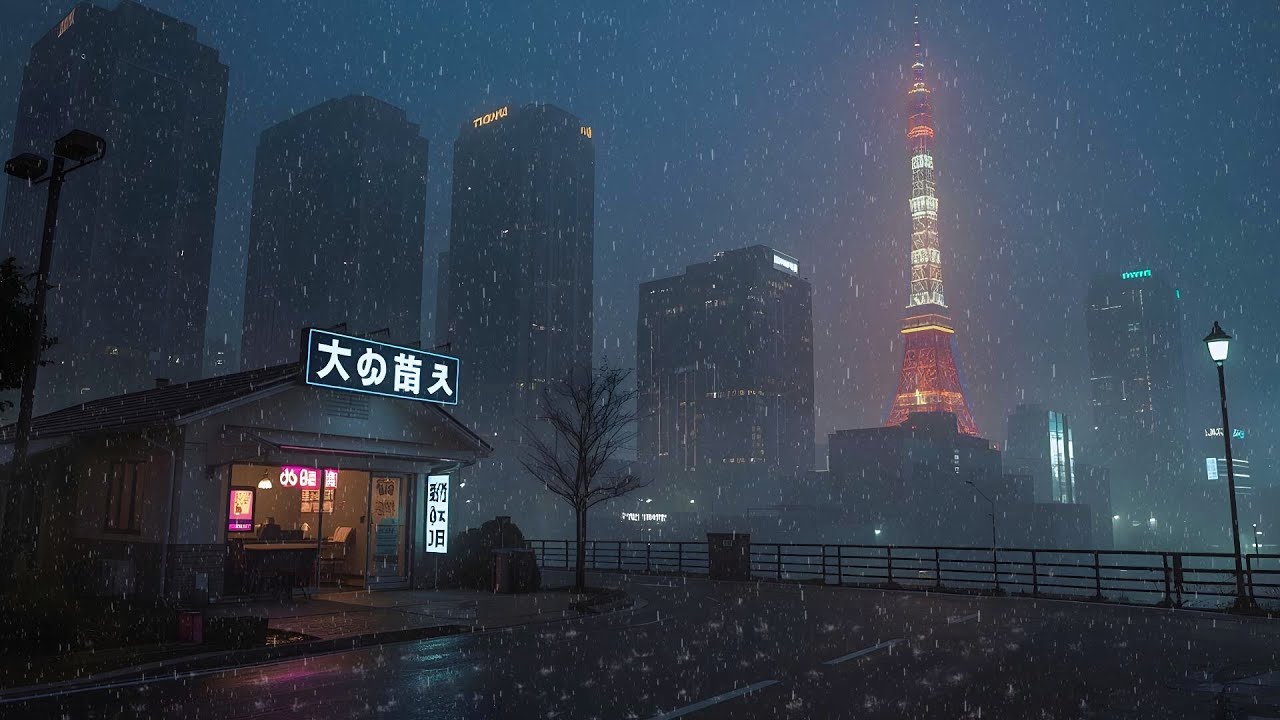 90s Nostalgia Café 🌙 Rain Lofi for Late Night Work