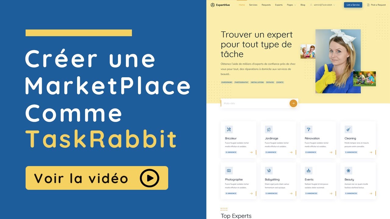 Comment Créer une Marketplace de Service comme TaskRabitt (Wordpress)
