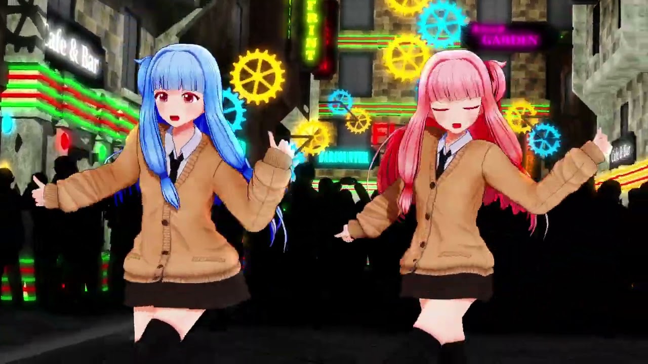 【MMD】琴葉茜×琴葉葵「キスキツネ」