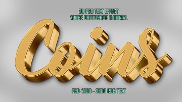 Editable 3D Text Effect in Photoshop Tutorial Easy & Step By Step #561 || 3D photoshop