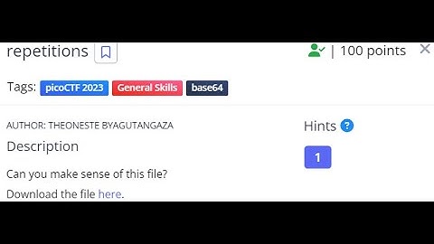picoCTF (repetitions)