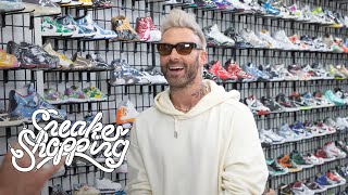 Adam Levine Goes Sneaker Shopping With Complex
