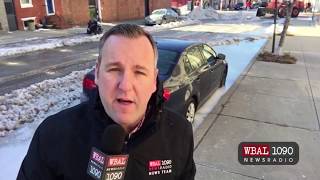 Water Main Break Freezes Streets In Upper Fells Point