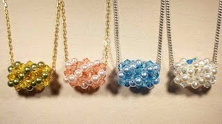 Colgante Tubular Swarovski Beaded Tubular Pendant Tutorial