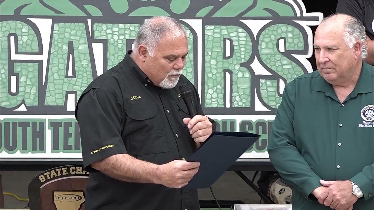 Krewe of Hercules Grand Marshal Presentations at South Terrebonne High School YouTube