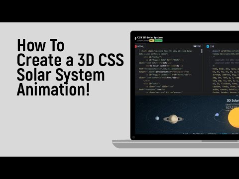 How to Create a 3D CSS Solar System Animation [easy]