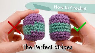 How to Crochet The Perfect Stripes || Amigurumi Tutorial