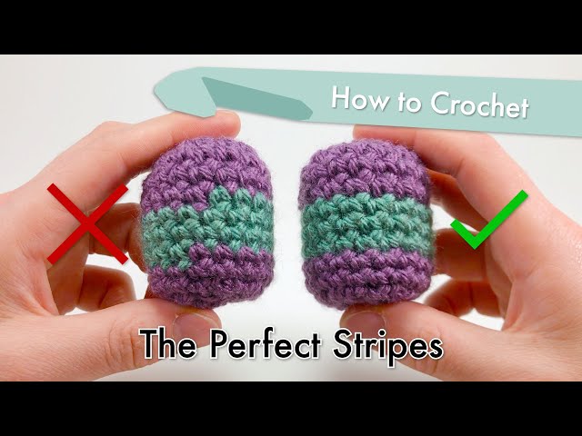 How to Crochet The Perfect Stripes || Amigurumi Tutorial class=