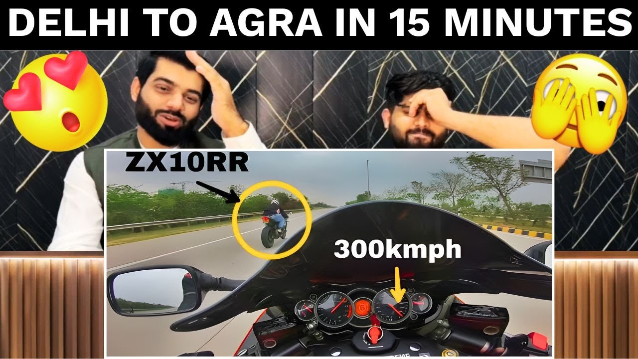 Pakistani Reaction on Delhi to Agra in Just 15 Minutes 😱 | Hayabusa Ride | HumTeen Reacts