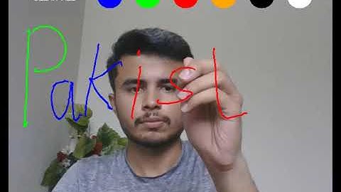 Air Canvas Project [Digital Image Processing, Python, OpenCV] | Youtube #shorts