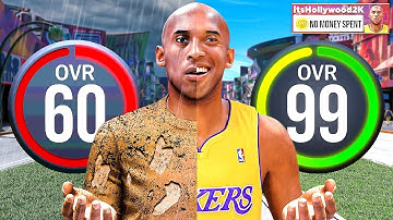 KOBE BRYANT BUILD 60 OVR to 99 OVR in 1 VIDEO (No Money Spent + No MyCareer)