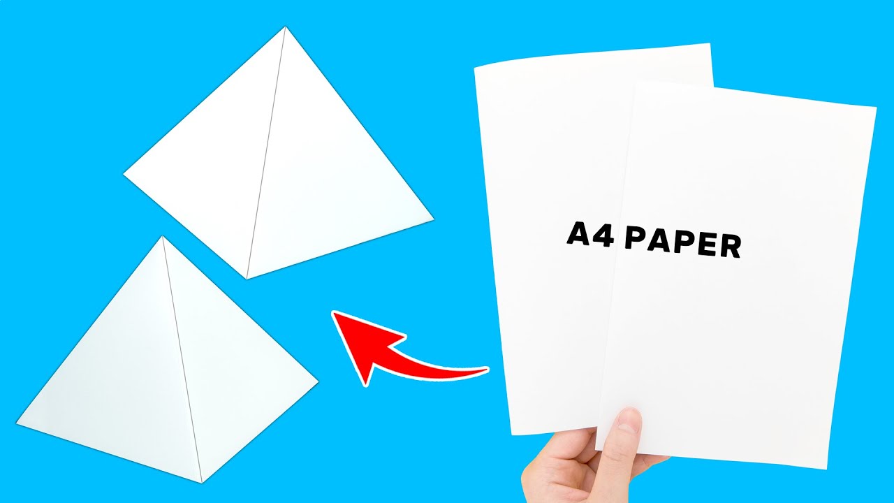 BasteIn mit Papier: Wie man eine Papier Pyramide einfach macht