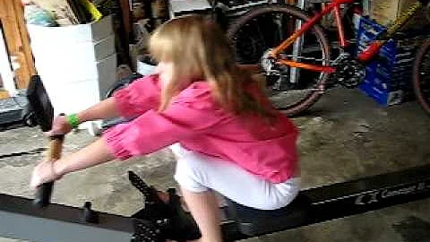 Elisa takes a rip on the erg