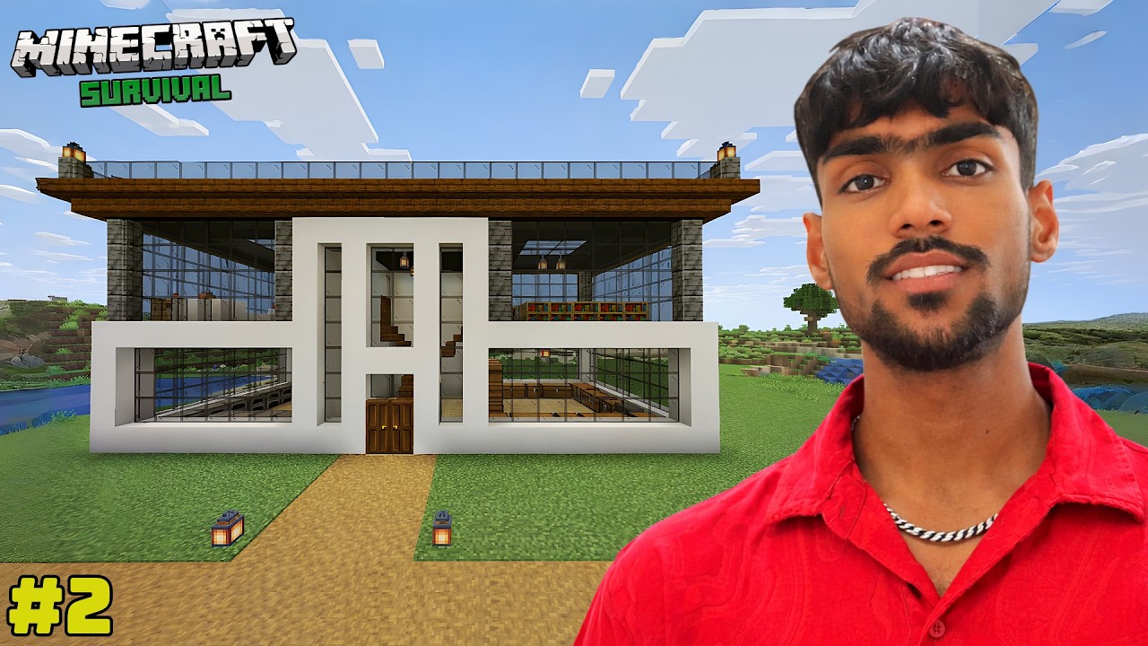 FINALLY I BUILD MY BEAUTIFUL HOUSE | MINECRAFT GAMEPLAY #2 - YouTube