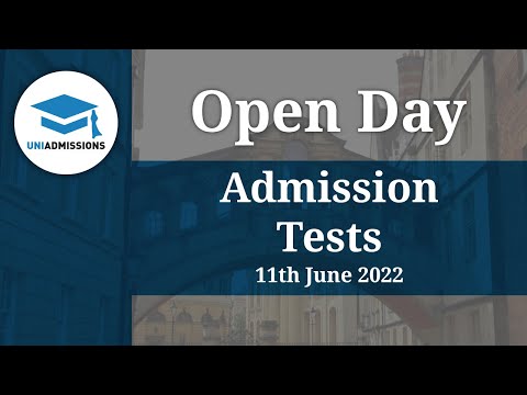 Admission Tests Open Day | UniAdmissions