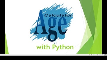 Age calculation with Python