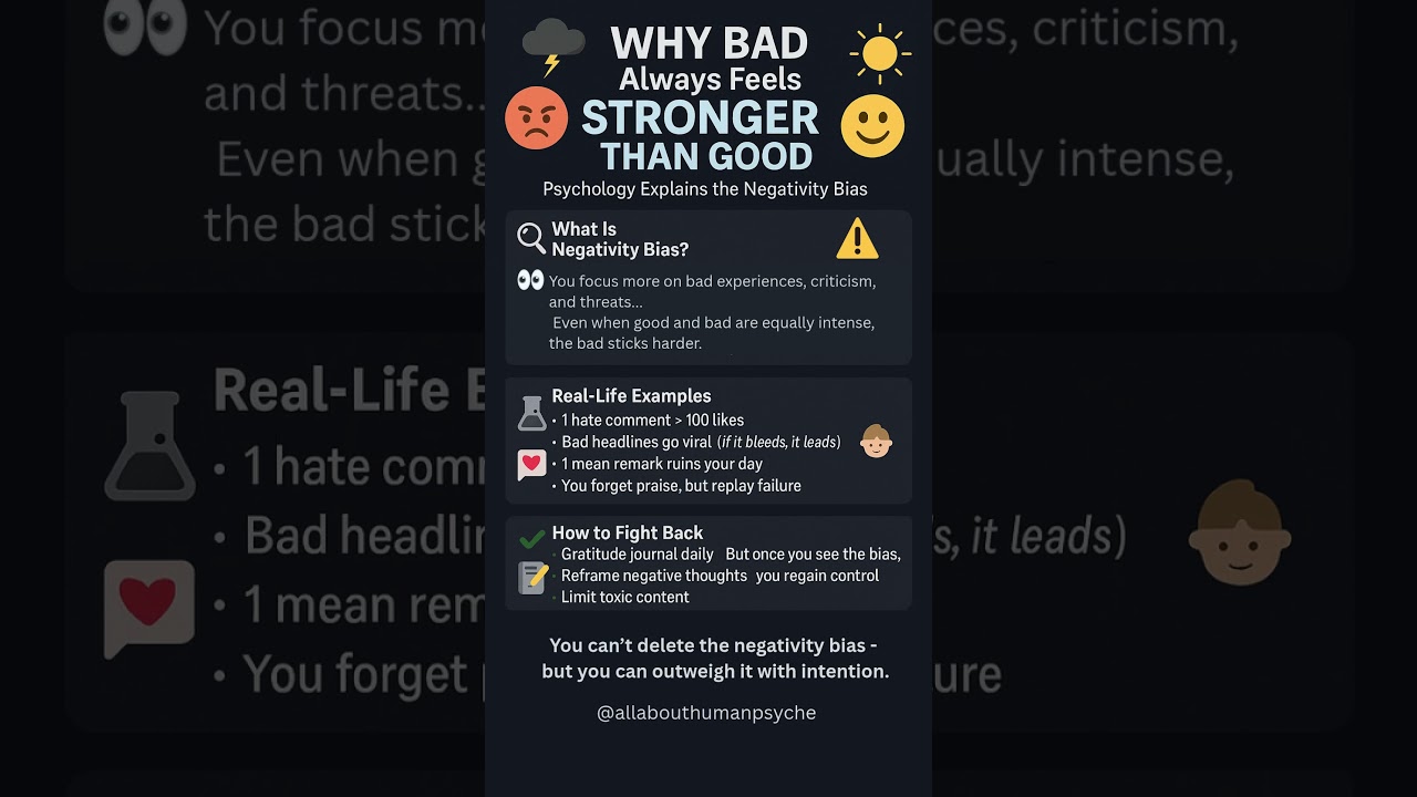 This Is Why One Insult Hurts More Than Ten Compliments. Psychology Explained