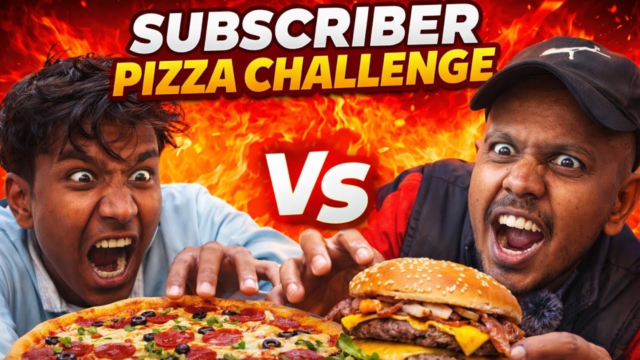 🥵🤯Subscriber pizza challenge 🥵🤯 #pizzachallenge #a1challenge #comedy # ...